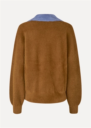 Knit fluffy polo Patridge Brown Stine Goya 